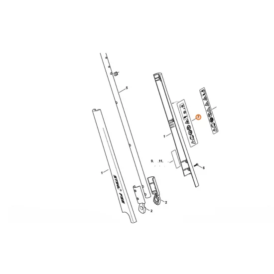 STIHL  Tabliczka ostrzegawcza FSE 0000 967 7207